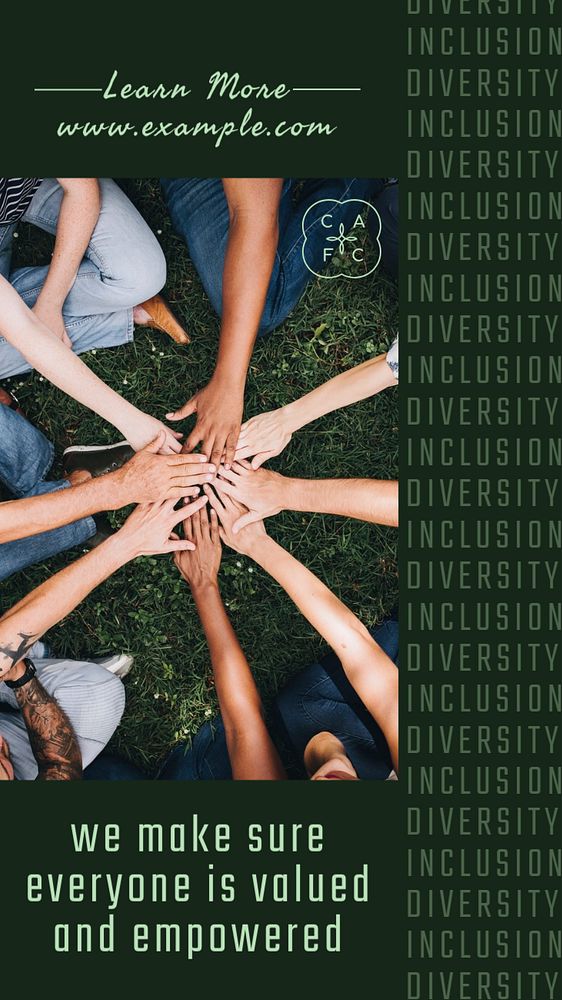 Diversity and inclusion social story template, editable Instagram design