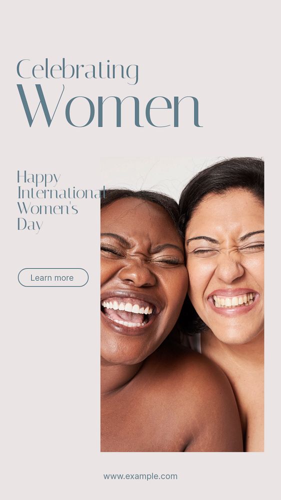 Celebrating women social story template, editable Instagram design