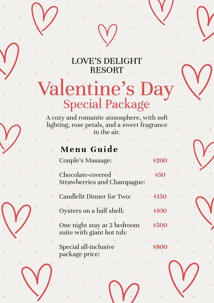 Valentines day special poster template, editable text and design