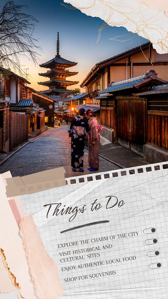 Things to do Instagram story template, editable text