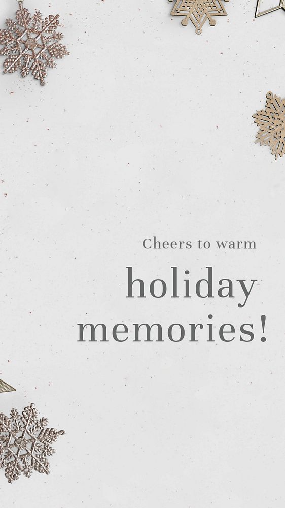 Holiday greeting Facebook story template, editable design