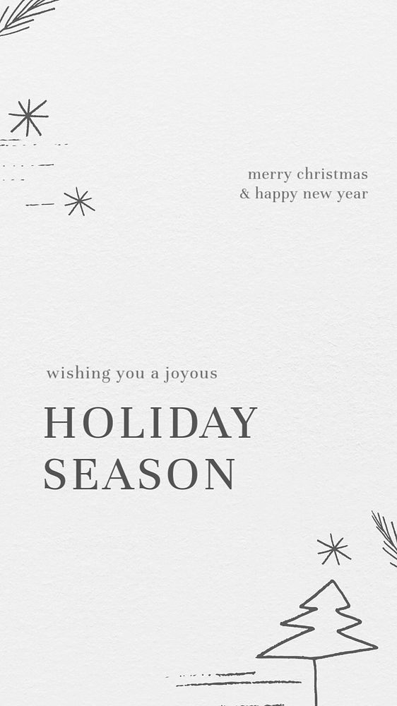 Christmas greeting Facebook story template, editable design