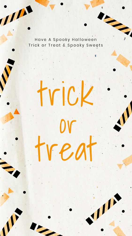 Cute halloween Instagram story template, editable design