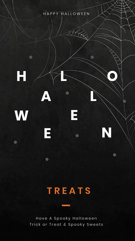 Cute halloween Instagram story template, editable design