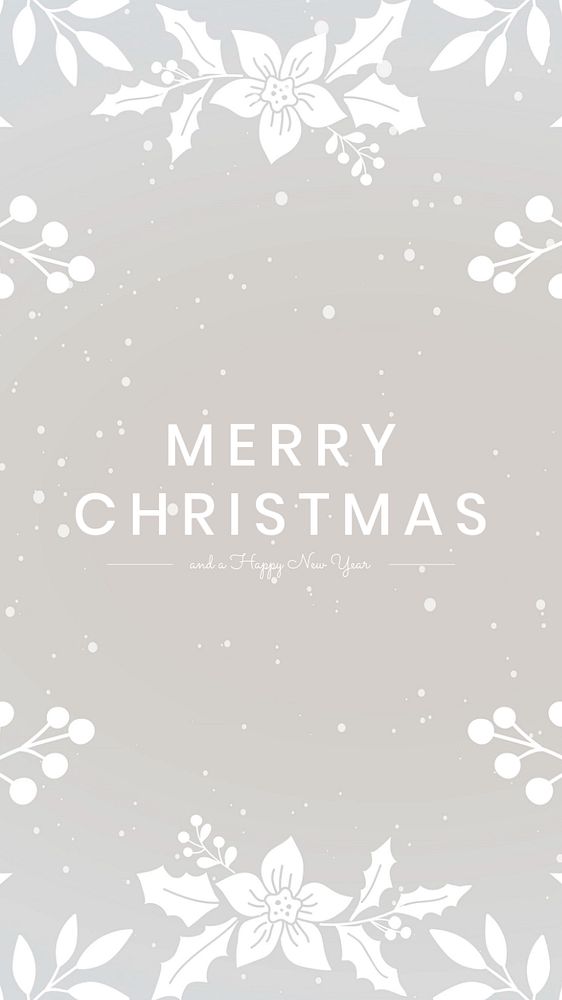 Christmas greeting Facebook story template, editable design