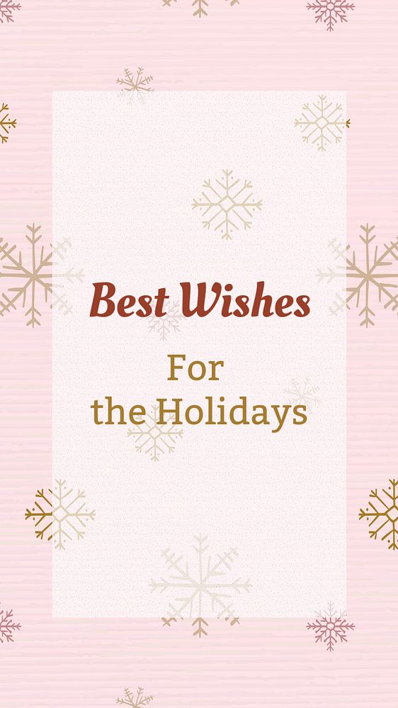 Holiday greetings Instagram story template, cute editable design