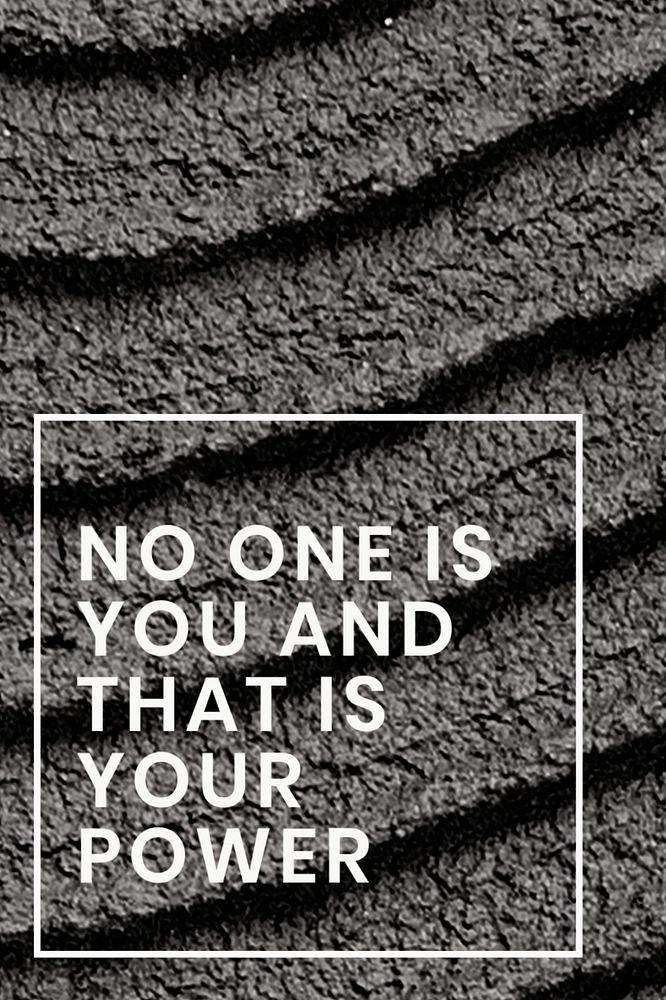 Individuality quote Pinterest pin template, customizable text