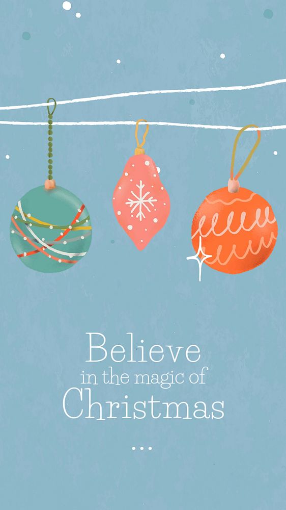 Christmas magic Facebook story template, festive editable design