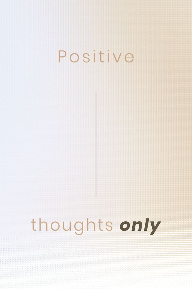 Positivity quote Pinterest pin template, editable patterned glass texture design