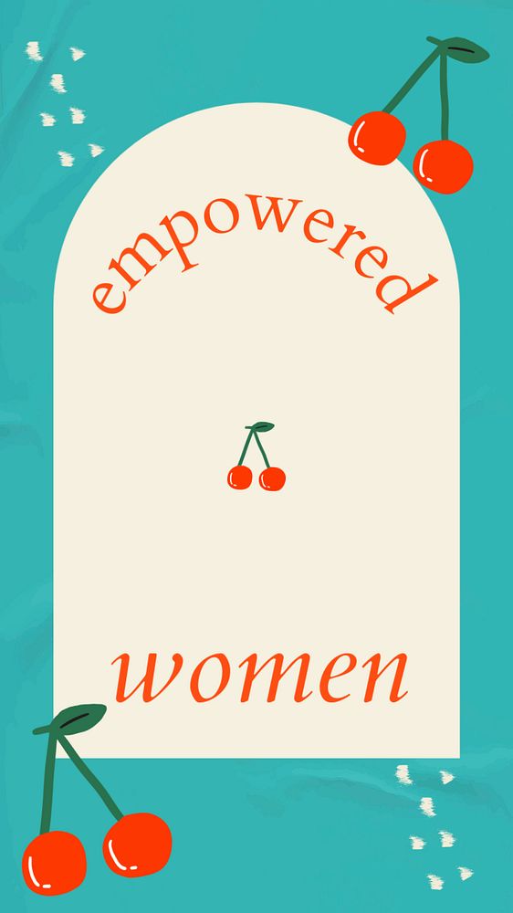 Empowered woman Pinterest pin template, customizable design