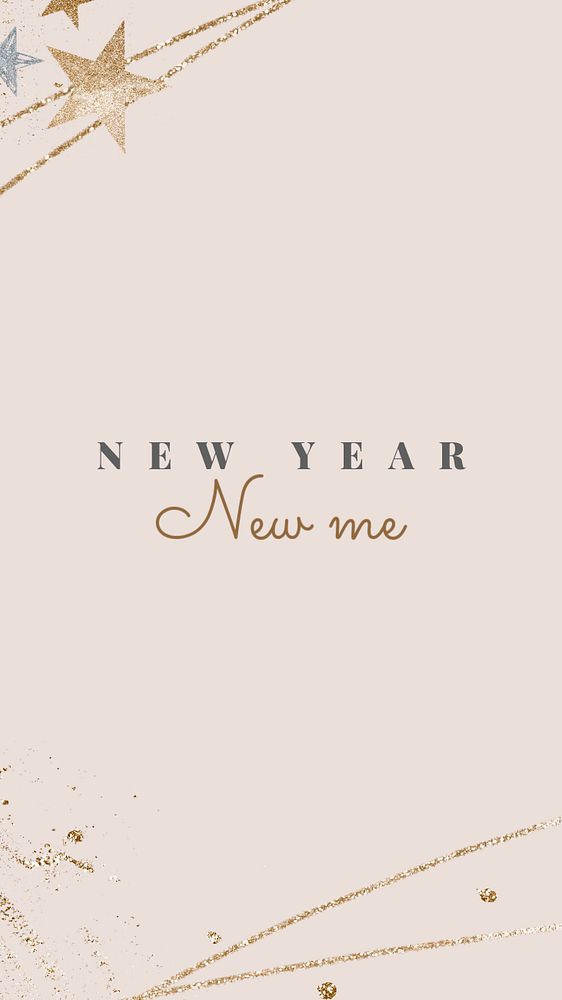 New Year Instagram story template,  editable design