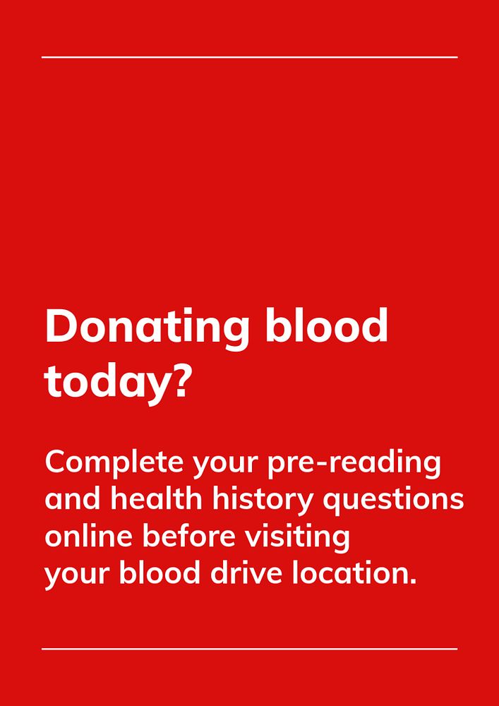 Donating blood campaign poster template, editable healthcare design