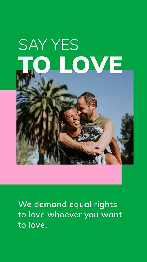 LGBTQ celebration Instagram story template, pride month campaign