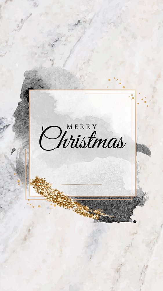 Christmas marble Instagram story template, editable text