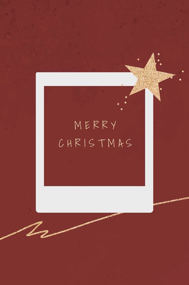 Merry Christmas Pinterest pin template, editable design