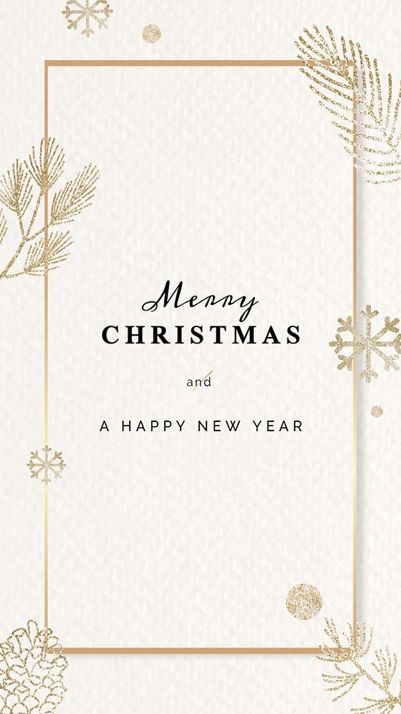 Christmas greetings Facebook story template, editable text