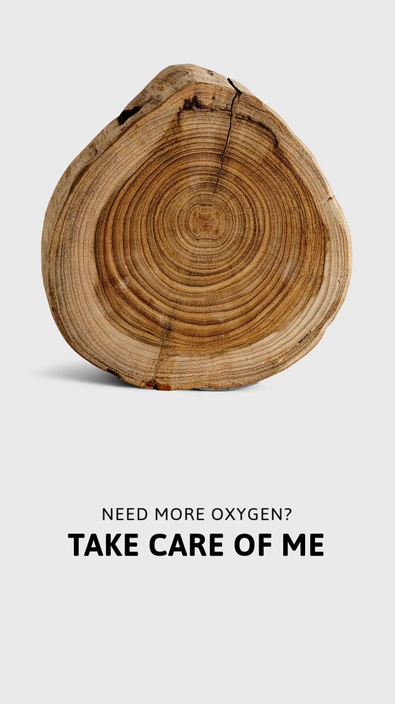 Stop deforestation Instagram story template, editable design