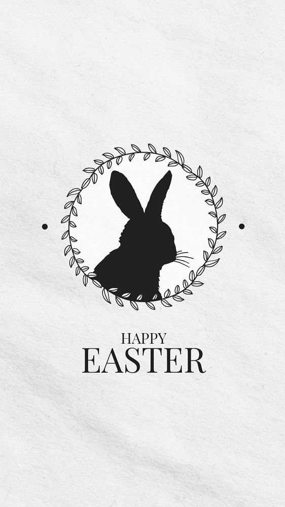 Happy Easter Instagram story template, editable design