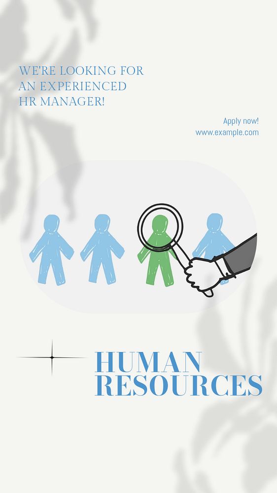 Human resources Instagram story template, editable design