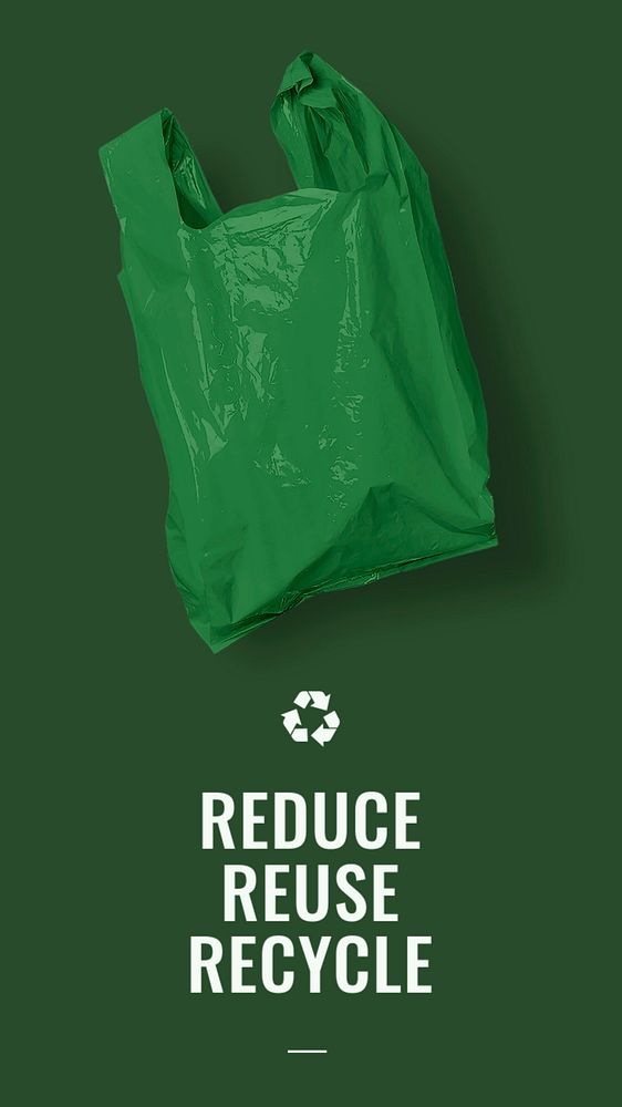 Recycle campaign Instagram story template, editable design