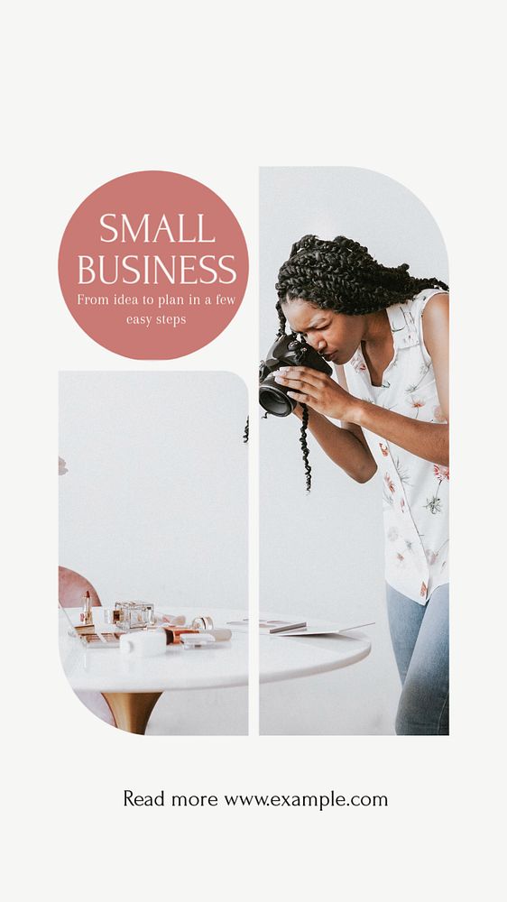 Small business Instagram story template, editable design