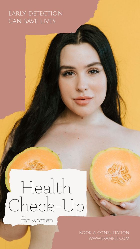 Health check-up Instagram story template, editable design