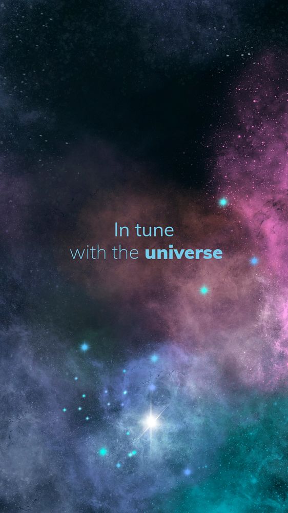 Universe  Facebook story template, editable text