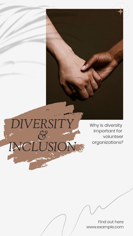 Diversity & inclusion Instagram story template, editable design