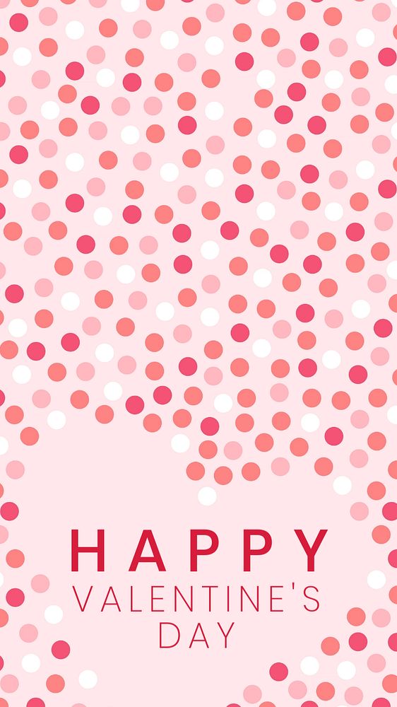 Happy Valentine's Day Instagram story template, editable deign 