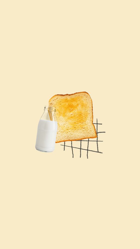 Toast breakfast yellow iPhone wallpaper