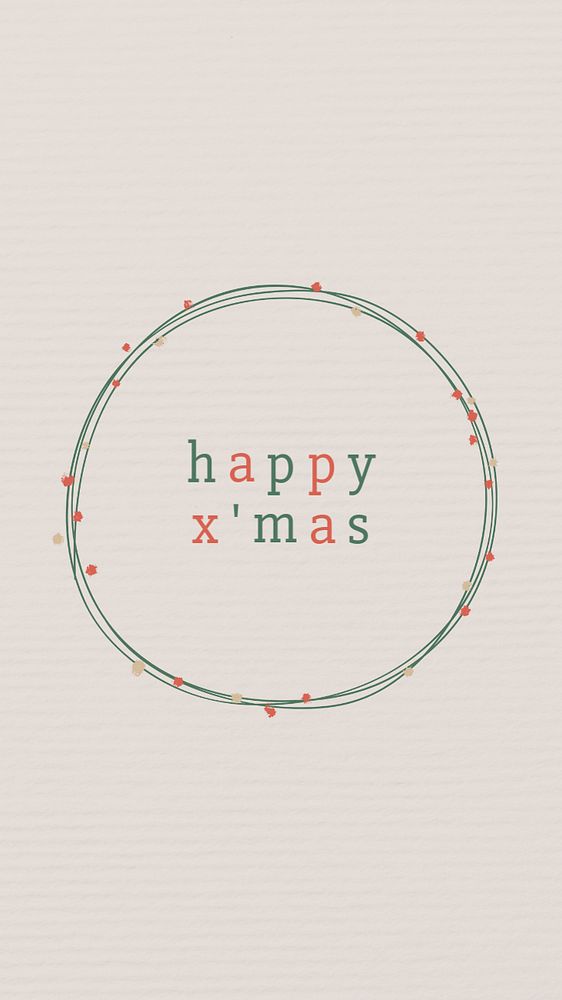 Happy X'mas  Facebook story template, editable design