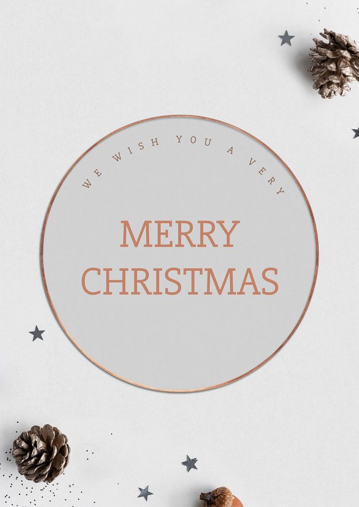 Merry Christmas  editable poster template