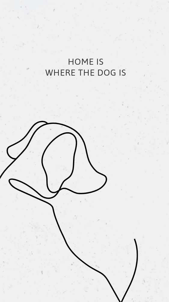 Dog quote Instagram story template, customizable design