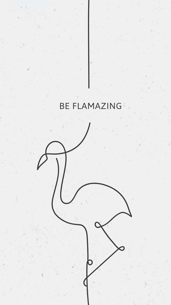 Animal puns mobile wallpaper template, minimal editable bird design