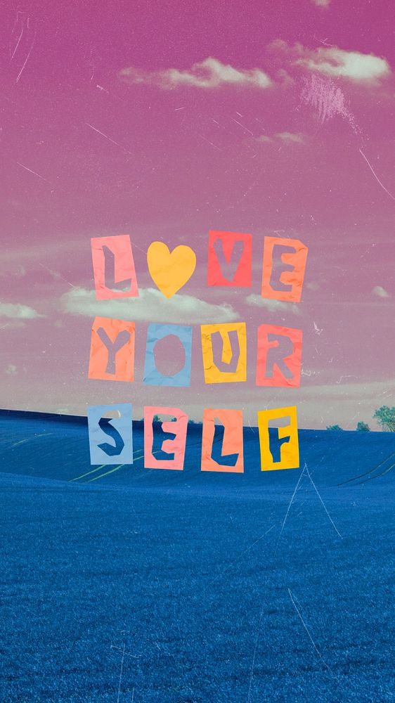 Love yourself word iPhone wallpaper