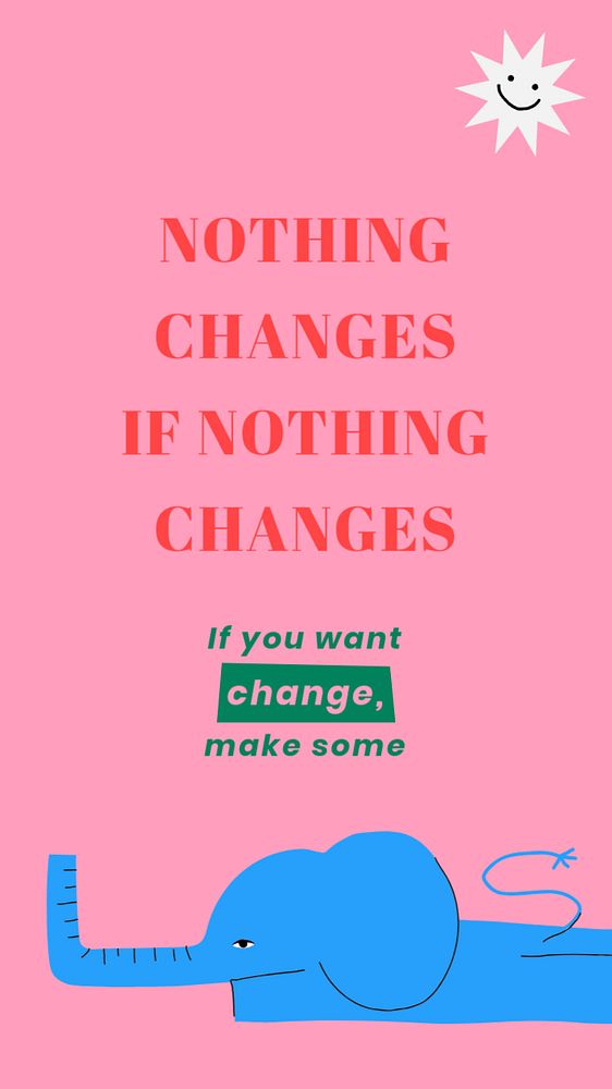 Change quote  Instagram story template, editable text