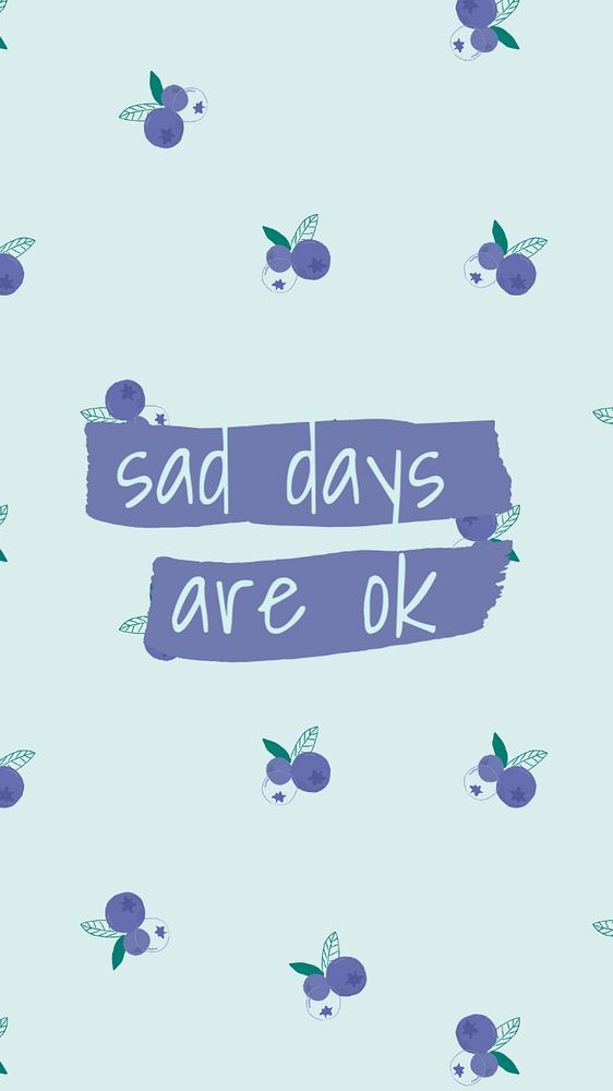 Sad days Instagram story template, editable design