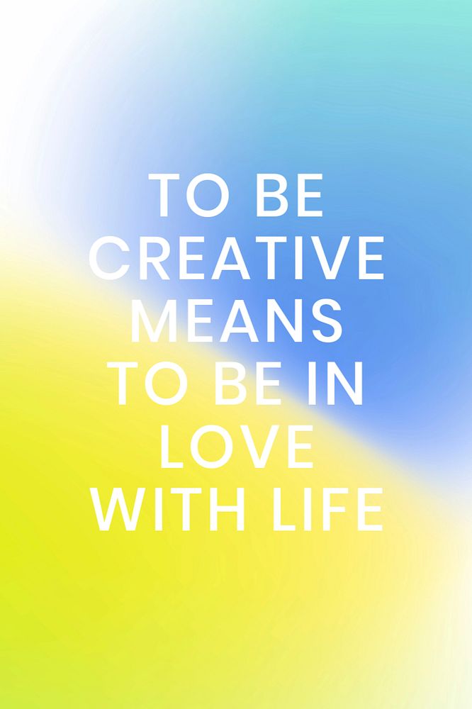 Colorful gradient Pinterest pin template, editable design quote