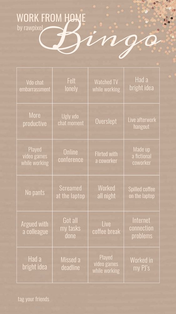 Bingo game Instagram story template, cute editable design