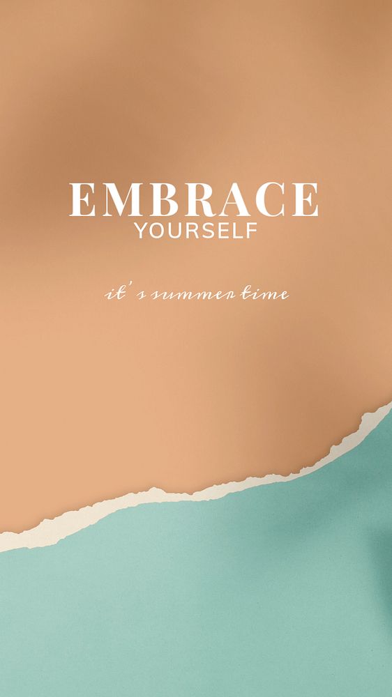 Embrace yourself Instagram story template, editable design