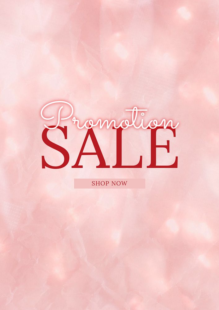 Sale promotion editable poster template, aesthetic design 