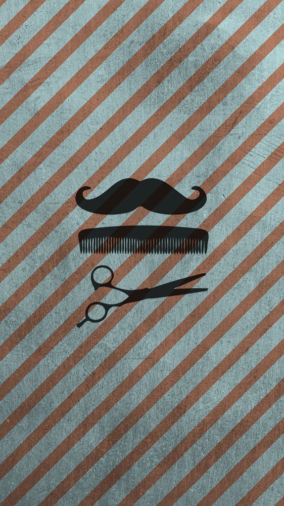 Aesthetic Barber iPhone wallpaper, cool design