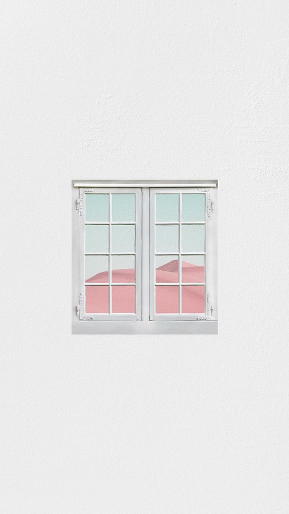 Aesthetic white window iPhone wallpaper