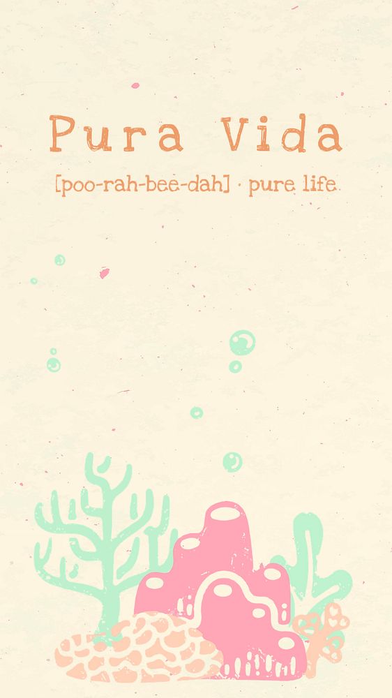 Pastel aquarium  iPhone wallpaper template, editable text