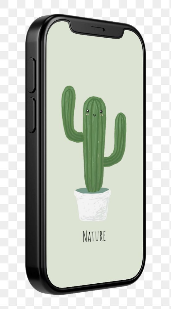 Smartphone screen editable mockup element, 3D illustration