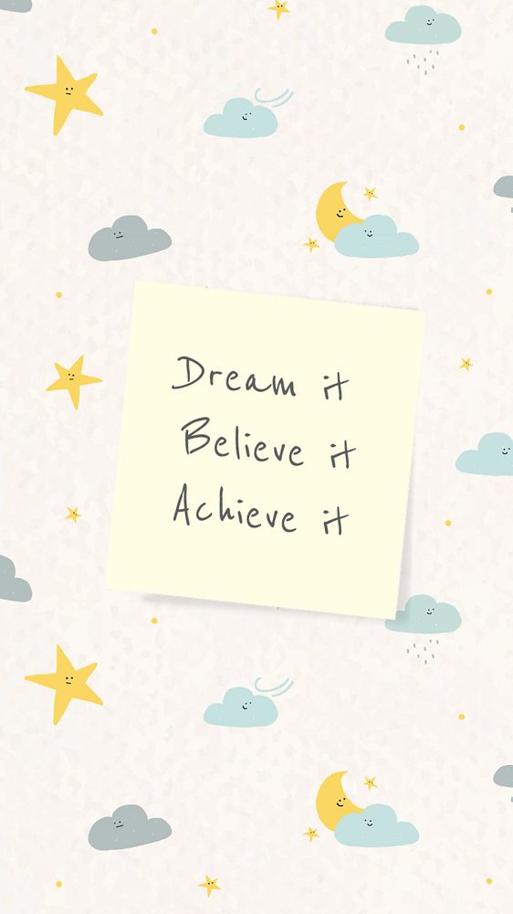 Doodle night Instagram story template, editable motivational quote