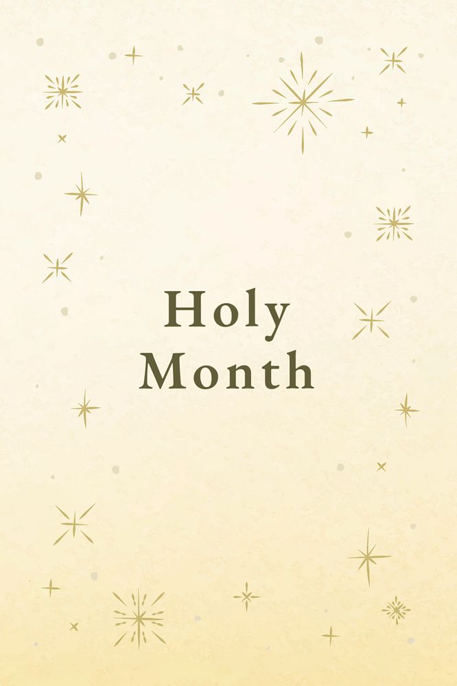 Holy month template, editable Pinterest pin