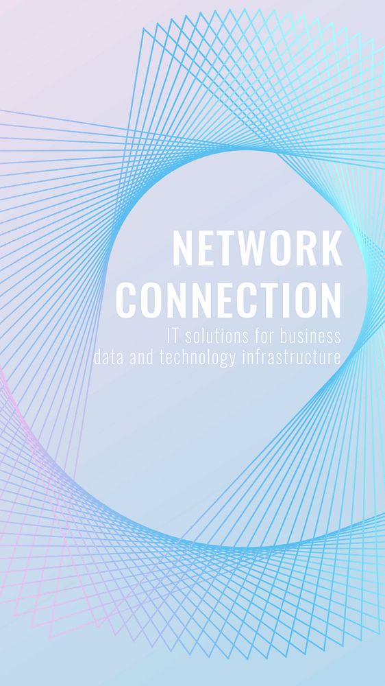 Network technology Facebook post template, editable pastel blue design