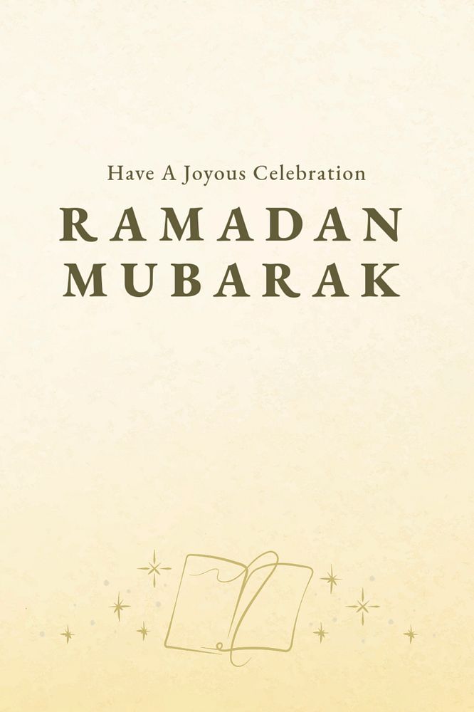 Ramadan mubarak template, editable Pinterest pin