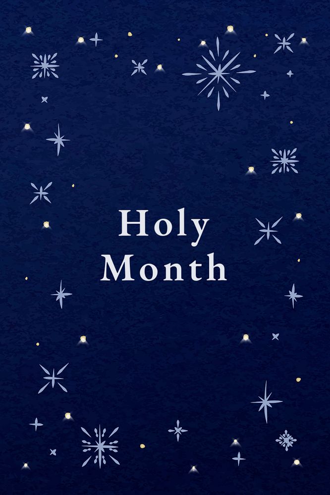 Holy month template, editable Pinterest pin